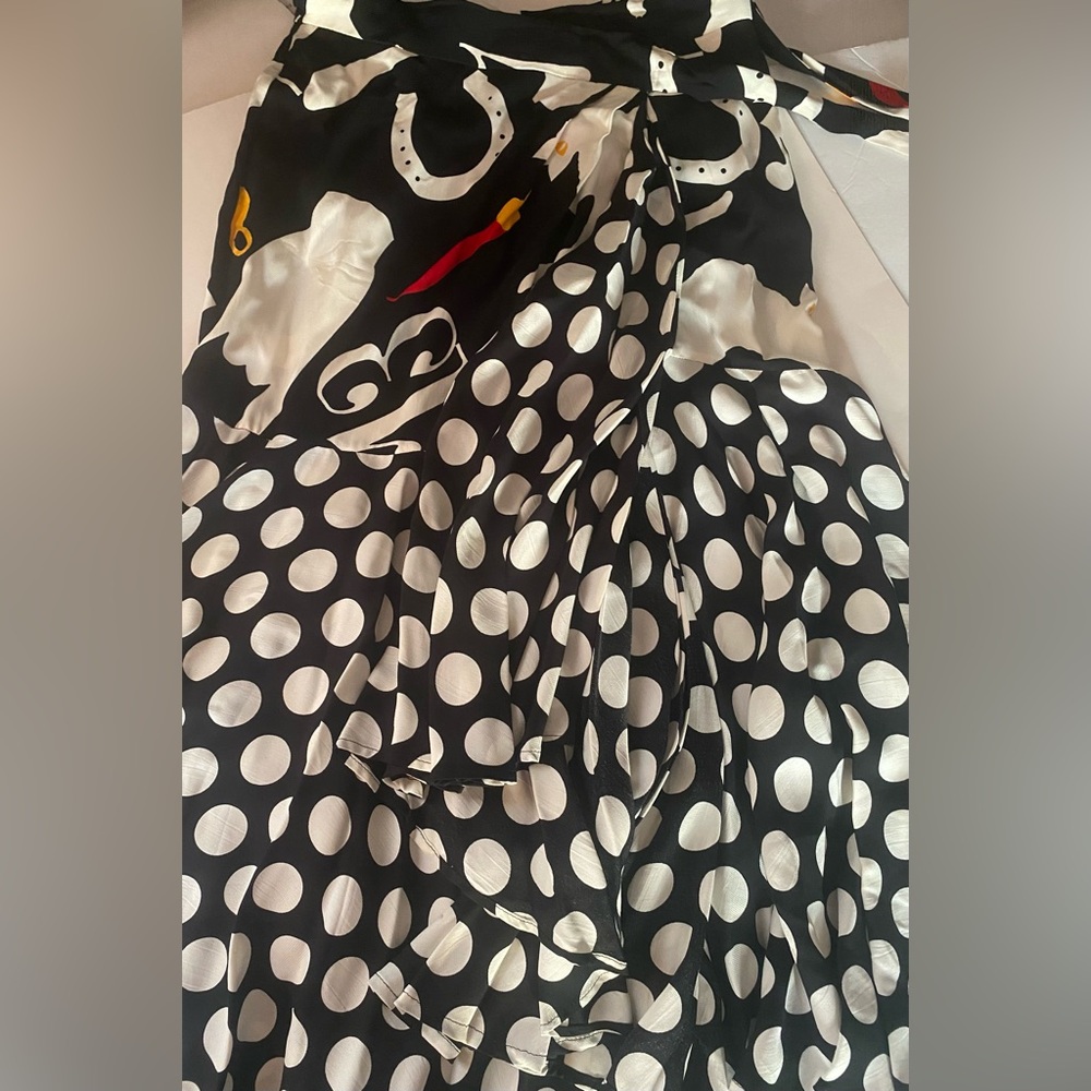 Vintage 90s Moschino Cheap and Chic "Superstition" Polka Dot 2-Piece set - Picture 12 of 16